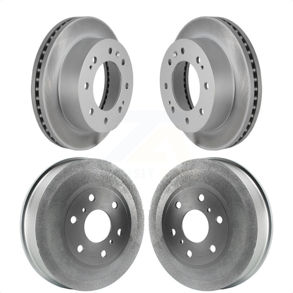 [Avant + Arrière] Kit d'ensemble disque de frein à disque et moyeu pour 2011 Chevrolet Silverado 1500 Hybrid KG-101452 par Genius