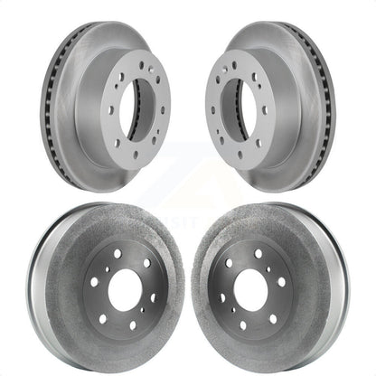 [Avant + Arrière] Kit d'ensemble disque de frein à disque et moyeu pour 2011 Chevrolet Silverado 1500 Hybrid KG-101452 par Genius