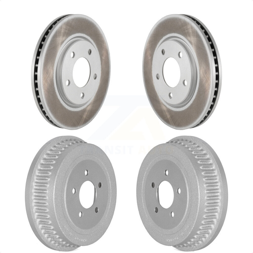 [Avant + Arrière] Kit d'ensemble disque de frein à disque et moyeu pour Dodge Chrysler Town & Country Grand Caravan Voyager KG-101457 par Genius