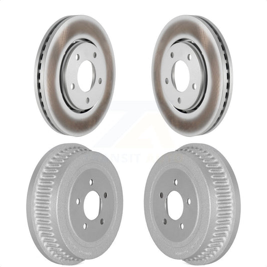 [Avant + Arrière] Kit d'ensemble disque de frein à disque et moyeu pour Dodge Chrysler Town & Country Grand Caravan Voyager KG-101458 par Genius