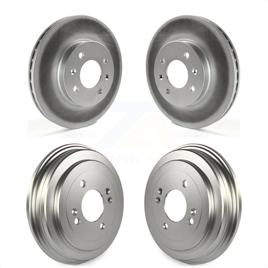 [Avant + Arrière] Kit d'ensemble disque de frein à disque et moyeu pour Hyundai Accent Kia Rio Rio5 KG-101466 par Genius