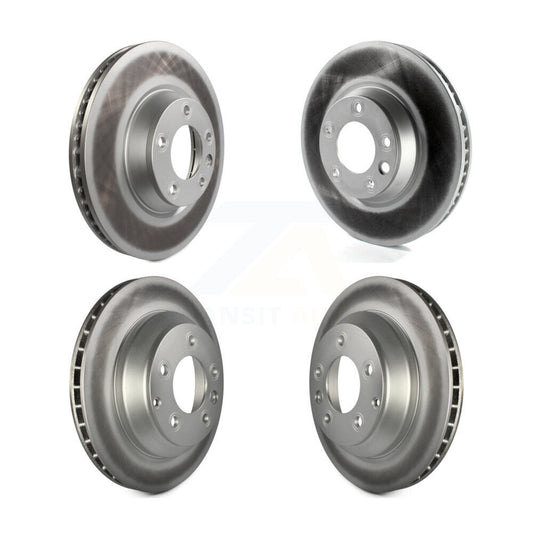 [Avant + Arrière] Kit de disque (revêtu) de frein pour Audi Q7 Volkswagen Touareg Porsche Cayenne KG-101472