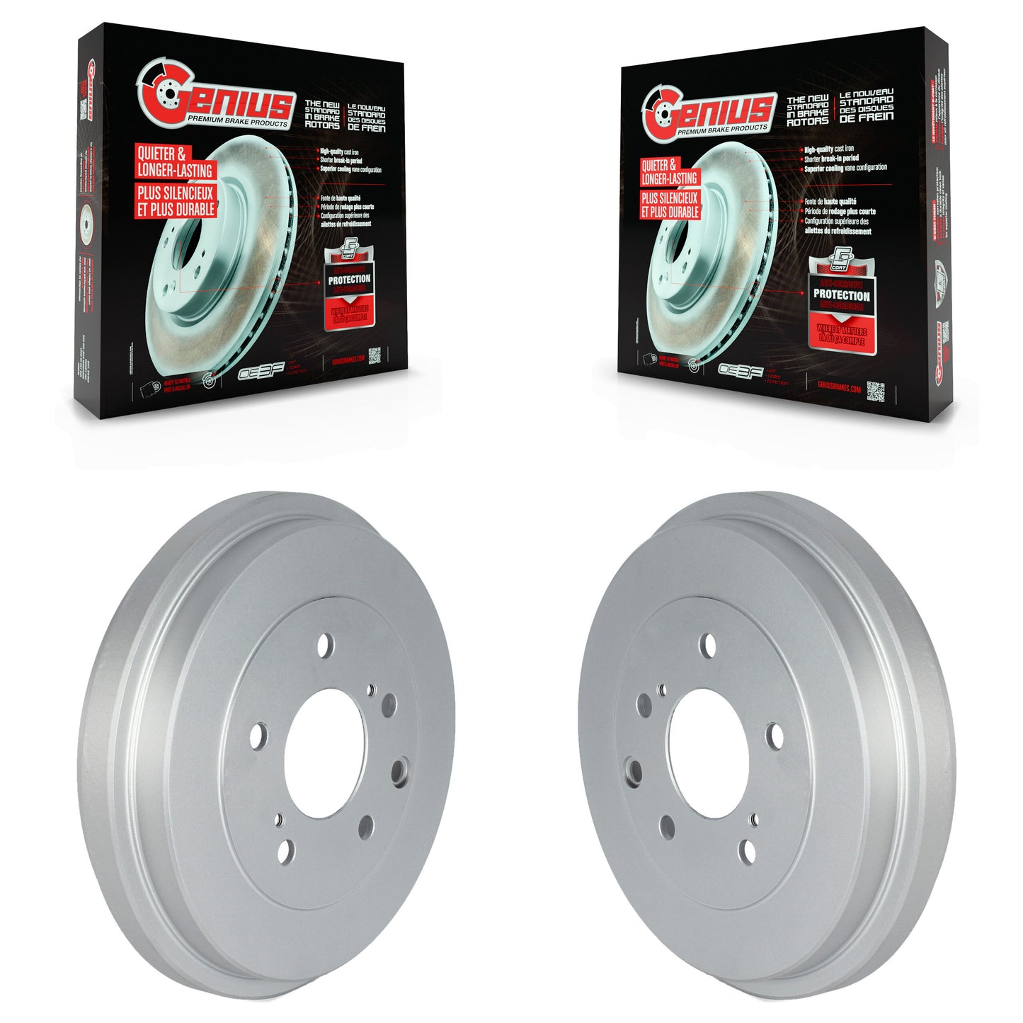 [Arrière] Kit de Tambour de frein pour 2013-2022 Nissan Sentra KG-101492