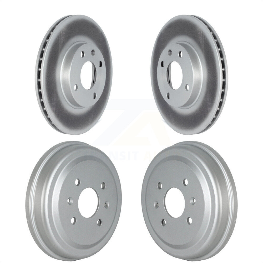[Avant + Arrière] Kit d'ensemble disque de frein à disque et moyeu pour 2016-2021 Chevrolet Spark KG-101522 par Genius