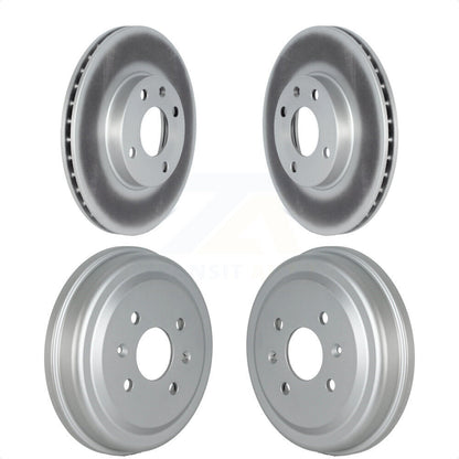[Avant + Arrière] Kit d'ensemble disque de frein à disque et moyeu pour 2016-2021 Chevrolet Spark KG-101522 par Genius