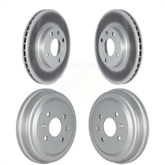 [Avant + Arrière] Kit d'ensemble disque de frein à disque et moyeu pour 2016-2021 Chevrolet Spark KG-101522 par Genius