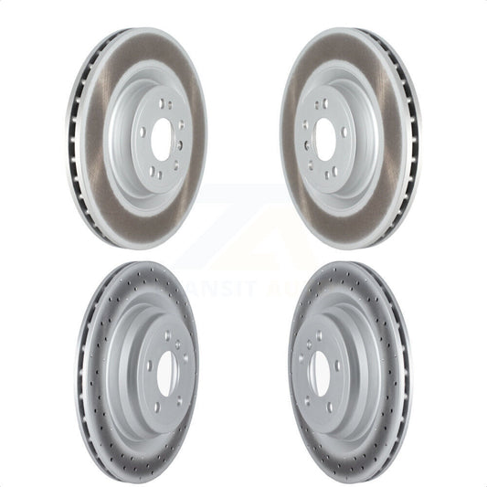 [Avant + Arrière] Kit de disque (revêtu) de frein pour Mercedes-Benz GLE400 sans Sport Package KG-101526 par Genius