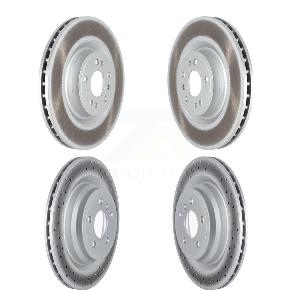 [Avant + Arrière] Kit de disque (revêtu) de frein pour Mercedes-Benz GLE400 sans Sport Package KG-101526