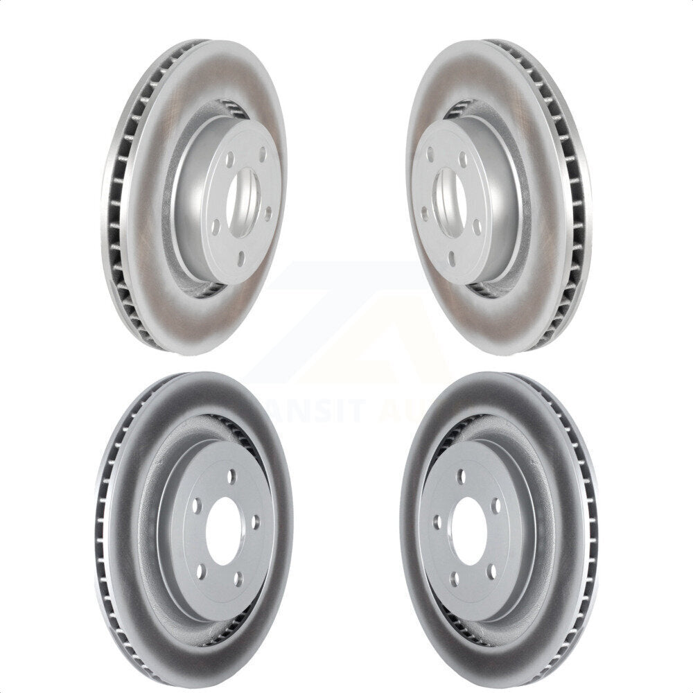 [Avant + Arrière] Kit de disque (revêtu) de frein pour 2015 Ford Mustang EcoBoost Premium sans Performance Package KG-101547 par Genius