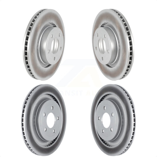 [Avant + Arrière] Kit de disque (revêtu) de frein pour 2015 Ford Mustang EcoBoost Premium sans Performance Package KG-101547 par Genius