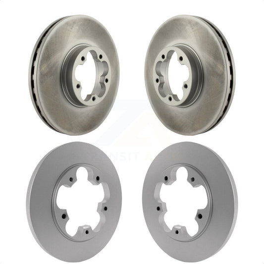 [Avant + Arrière] Kit de disque (revêtu) de frein pour 2016 Ford Transit-350 HD avec 5 Lug Wheels KG-101560 par Genius