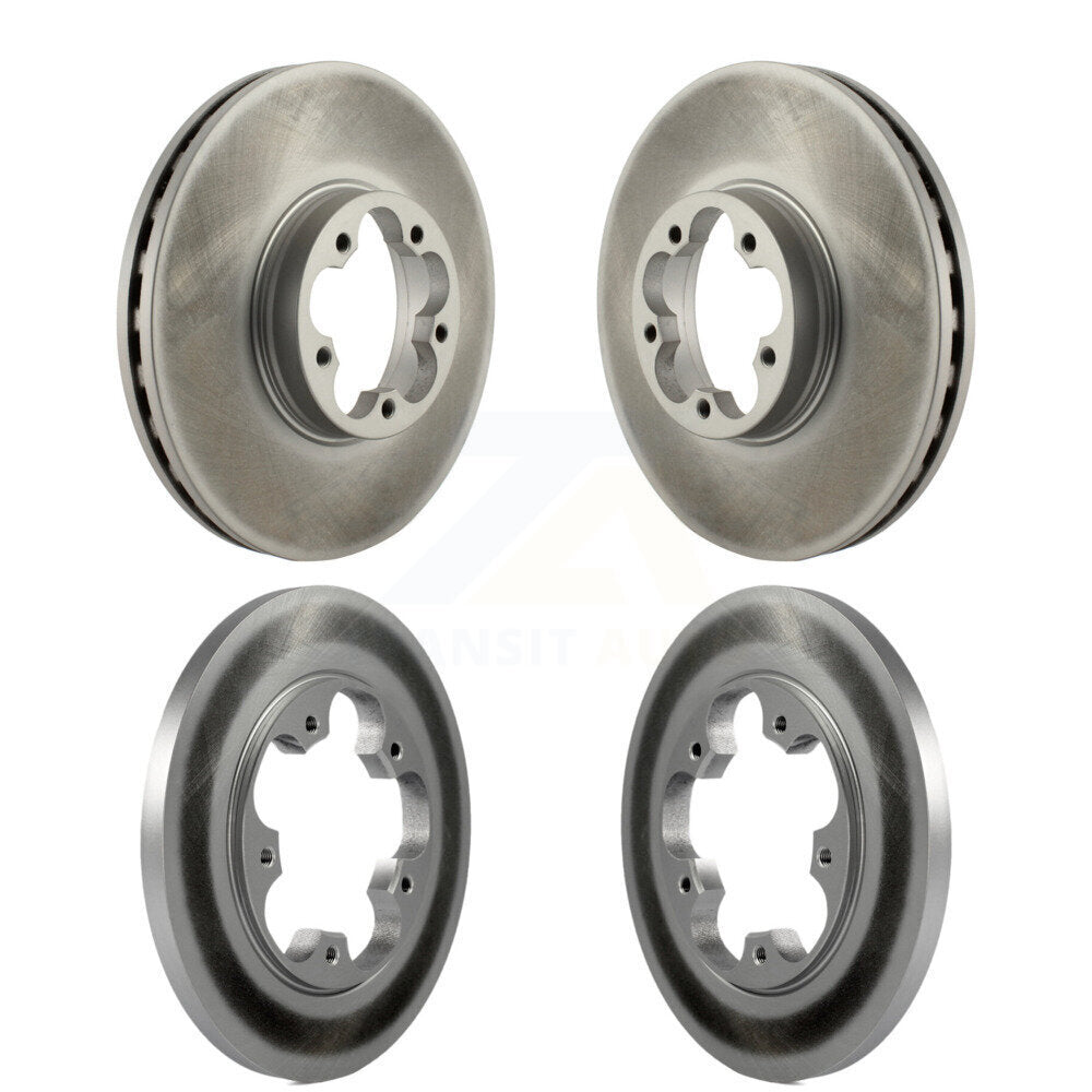[Avant + Arrière] Kit de disque (revêtu) de frein pour 2016 Ford Transit-350 HD avec 5 Lug Wheels KG-101560