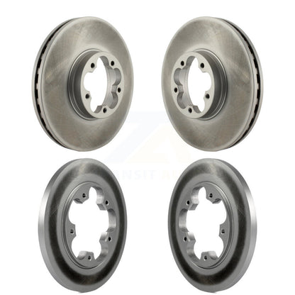 [Avant + Arrière] Kit de disque (revêtu) de frein pour 2016 Ford Transit-350 HD avec 5 Lug Wheels KG-101560