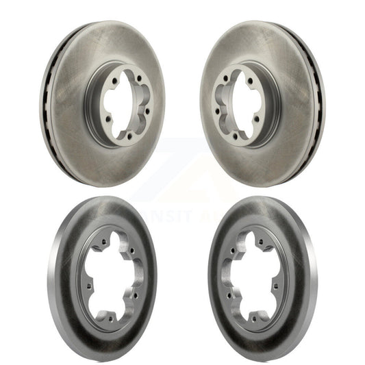 [Avant + Arrière] Kit de disque (revêtu) de frein pour 2016 Ford Transit-350 HD avec 5 Lug Wheels KG-101560