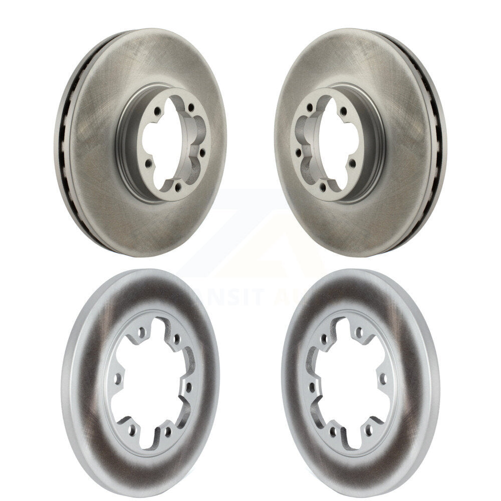 [Avant + Arrière] Kit de disque (revêtu) de frein pour 2015-2019 Ford Transit-350 HD avec 6 Lug Wheels KG-101561