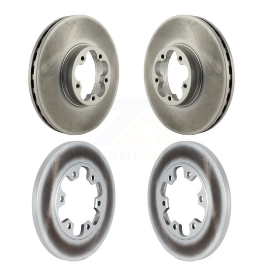 [Avant + Arrière] Kit de disque (revêtu) de frein pour 2015-2019 Ford Transit-350 HD avec 6 Lug Wheels KG-101561