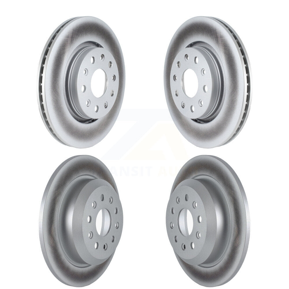 [Avant + Arrière] Kit de disque (revêtu) de frein pour 2018-2022 Jeep Wrangler avec Heavy Duty Brakes Code BR2 & BR6 KG-101563