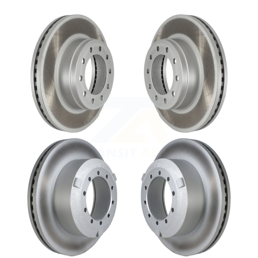 [Avant + Arrière] Kit de disque (revêtu) de frein pour Ford F-450 Super Duty F-550 F-600 KG-101569