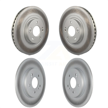 [Avant + Arrière] Kit de disque (revêtu) de frein pour 2019-2020 Hyundai Santa Fe KG-101571 par Genius