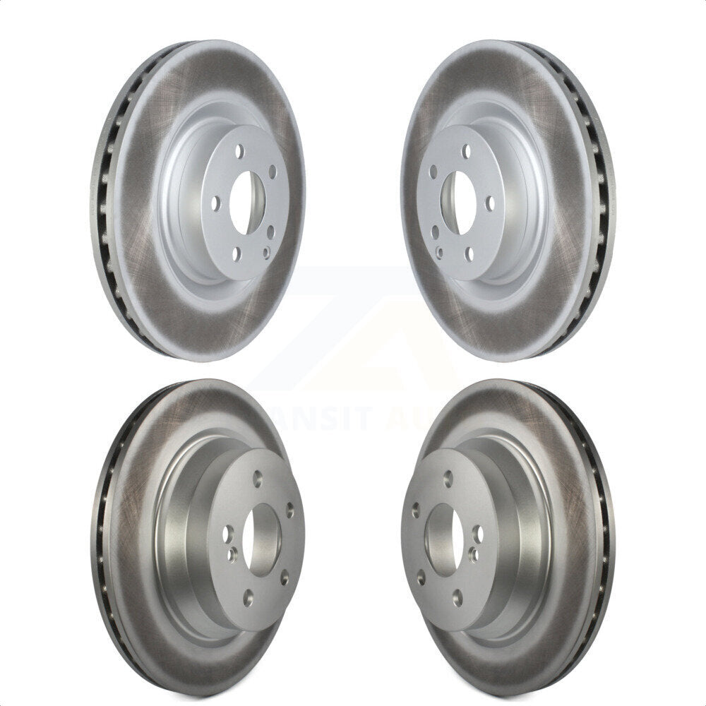 [Avant + Arrière] Kit de disque (revêtu) de frein pour Mercedes-Benz E400 avec 344mm Diameter Rotor KG-101577 par Genius