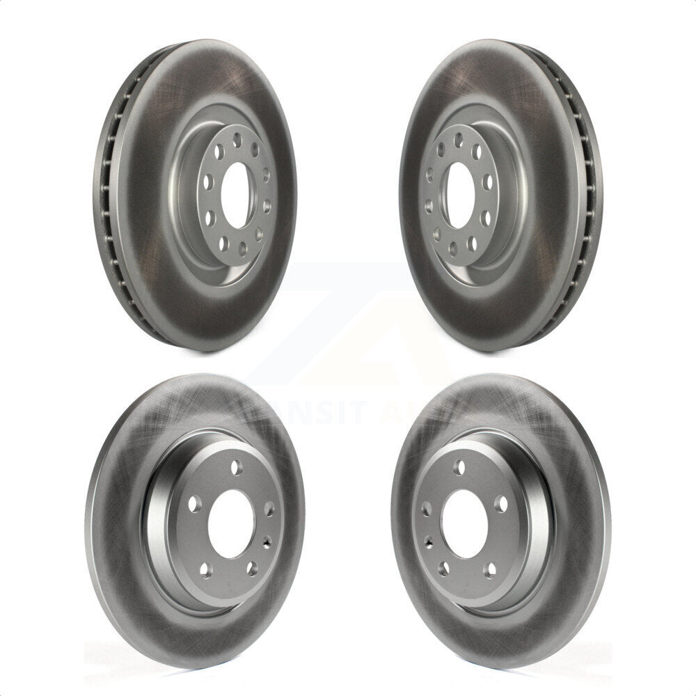 [Avant + Arrière] Kit de disque (revêtu) de frein pour 2009 Audi A4 Quattro Convertible avec 300mm Diameter Rotor KG-101582 par Genius