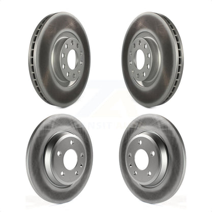 [Avant + Arrière] Kit de disque (revêtu) de frein pour 2009 Audi A4 Quattro Convertible avec 300mm Diameter Rotor KG-101582 par Genius
