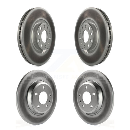[Avant + Arrière] Kit de disque (revêtu) de frein pour 2009 Audi A4 Quattro Convertible avec 300mm Diameter Rotor KG-101582