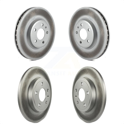 [Avant + Arrière] Kit de disque (revêtu) de frein pour 2009 Audi A4 Quattro Sedan Wagon avec 288mm Diameter Rotor KG-101583 par Genius