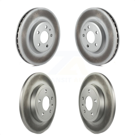[Avant + Arrière] Kit de disque (revêtu) de frein pour 2009 Audi A4 Quattro Sedan Wagon avec 288mm Diameter Rotor KG-101583 par Genius