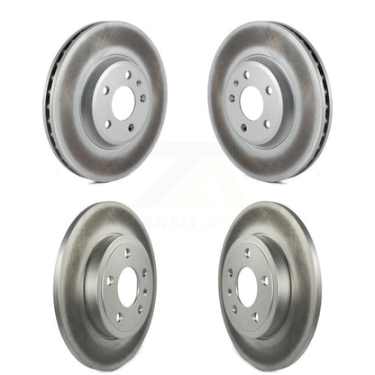 [Avant + Arrière] Kit de disque (revêtu) de frein pour 2009 Audi A4 Quattro Sedan Wagon avec 288mm Diameter Rotor KG-101583