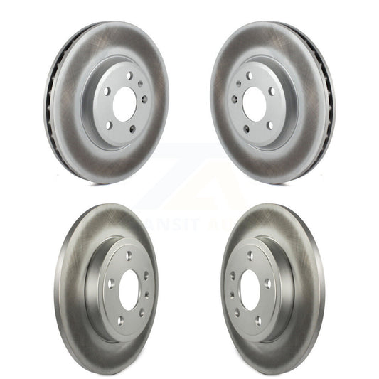 [Avant + Arrière] Kit de disque (revêtu) de frein pour 2009 Audi A4 Quattro Sedan Wagon avec 288mm Diameter Rotor KG-101583