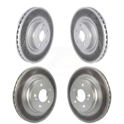 [Avant + Arrière] Kit de disque (revêtu) de frein pour 2010-2011 Mercedes-Benz E550 avec 300mm Diameter Rotor KG-101585