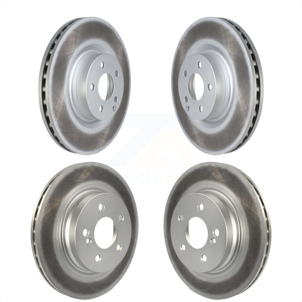 [Avant + Arrière] Kit de disque (revêtu) de frein pour 2010-2011 Mercedes-Benz E550 avec 300mm Diameter Rotor KG-101586 par Genius