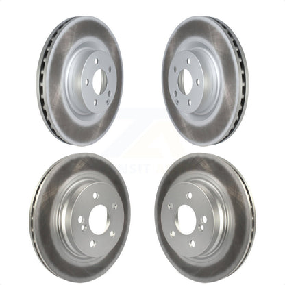 [Avant + Arrière] Kit de disque (revêtu) de frein pour 2010-2011 Mercedes-Benz E550 avec 300mm Diameter Rotor KG-101586 par Genius