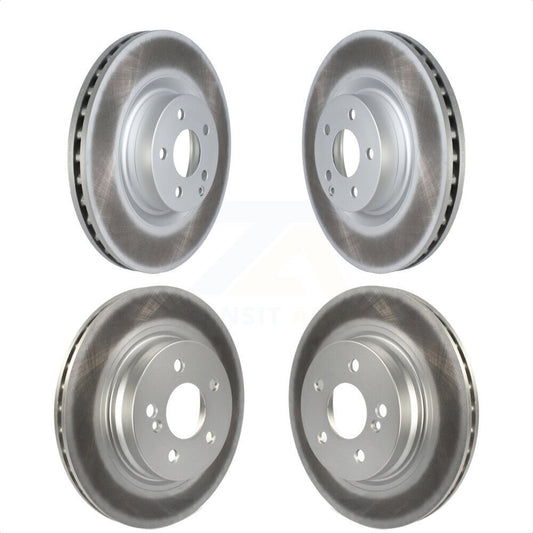 [Avant + Arrière] Kit de disque (revêtu) de frein pour 2010-2011 Mercedes-Benz E550 avec 300mm Diameter Rotor KG-101586 par Genius