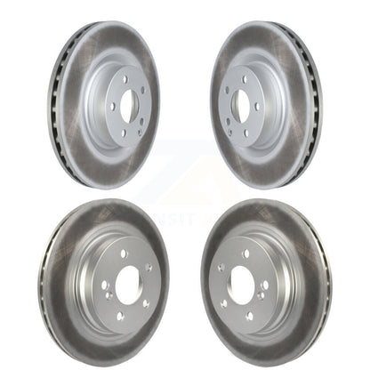 [Avant + Arrière] Kit de disque (revêtu) de frein pour 2010-2011 Mercedes-Benz E550 avec 300mm Diameter Rotor KG-101586