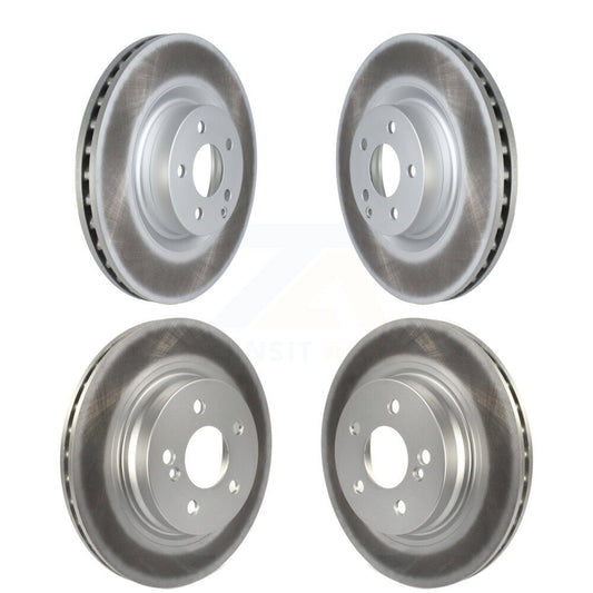 [Avant + Arrière] Kit de disque (revêtu) de frein pour 2010-2011 Mercedes-Benz E550 avec 300mm Diameter Rotor KG-101586