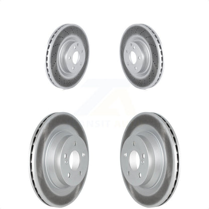 [Avant + Arrière] Kit de disque (revêtu) de frein pour 2010-2011 Mercedes-Benz E550 avec 320mm Diameter Rotor KG-101587 par Genius