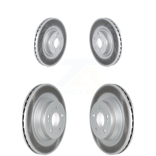 [Avant + Arrière] Kit de disque (revêtu) de frein pour 2010-2011 Mercedes-Benz E550 avec 320mm Diameter Rotor KG-101587 par Genius