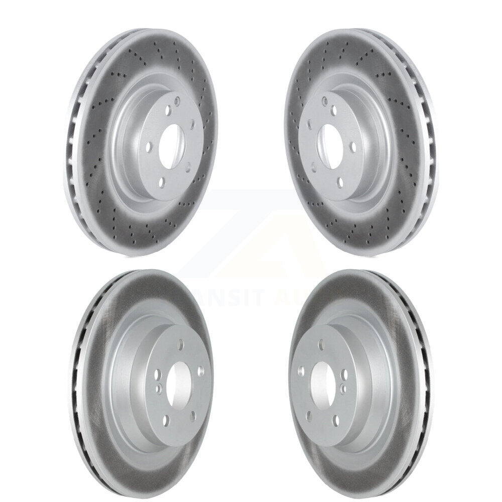 [Avant + Arrière] Kit de disque (revêtu) de frein pour 2010-2011 Mercedes-Benz E550 avec 320mm Diameter Rotor KG-101587