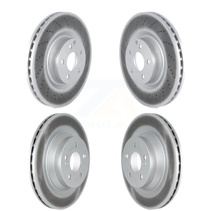 [Avant + Arrière] Kit de disque (revêtu) de frein pour 2010-2011 Mercedes-Benz E550 avec 320mm Diameter Rotor KG-101587