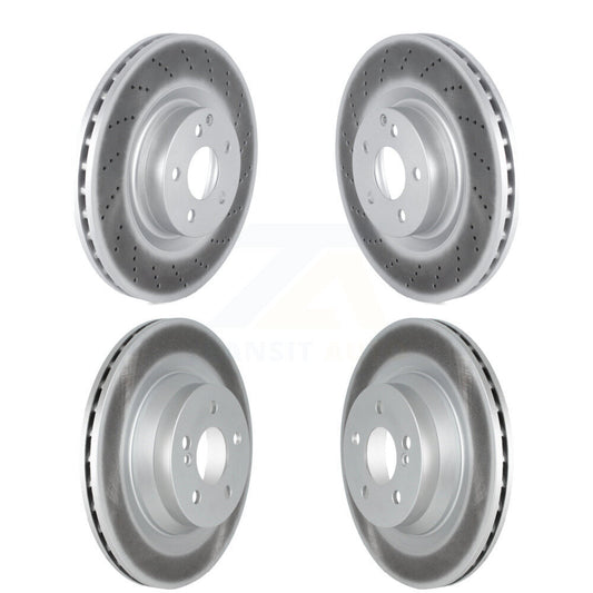 [Avant + Arrière] Kit de disque (revêtu) de frein pour 2010-2011 Mercedes-Benz E550 avec 320mm Diameter Rotor KG-101587