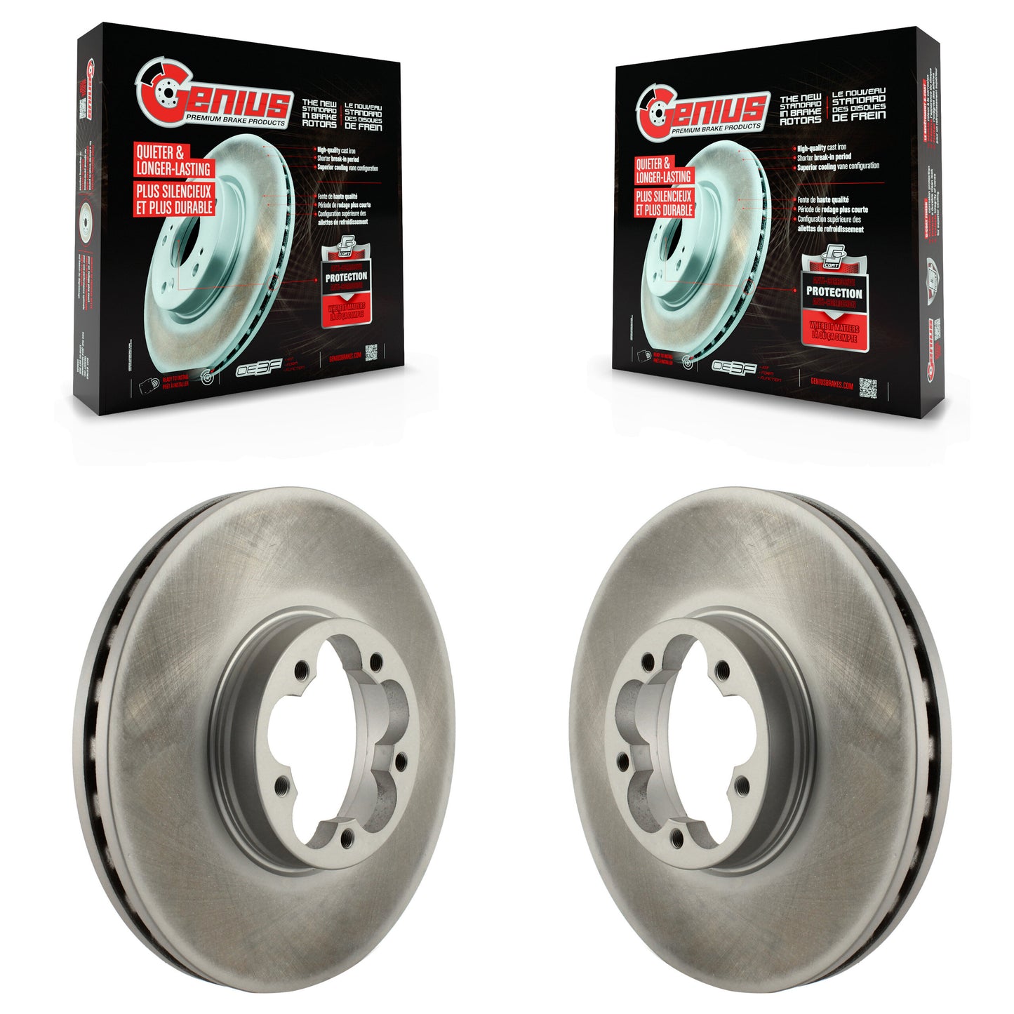 [Avant] Kit de disque (revêtu) de frein pour Ford Transit-350 HD KG-101607