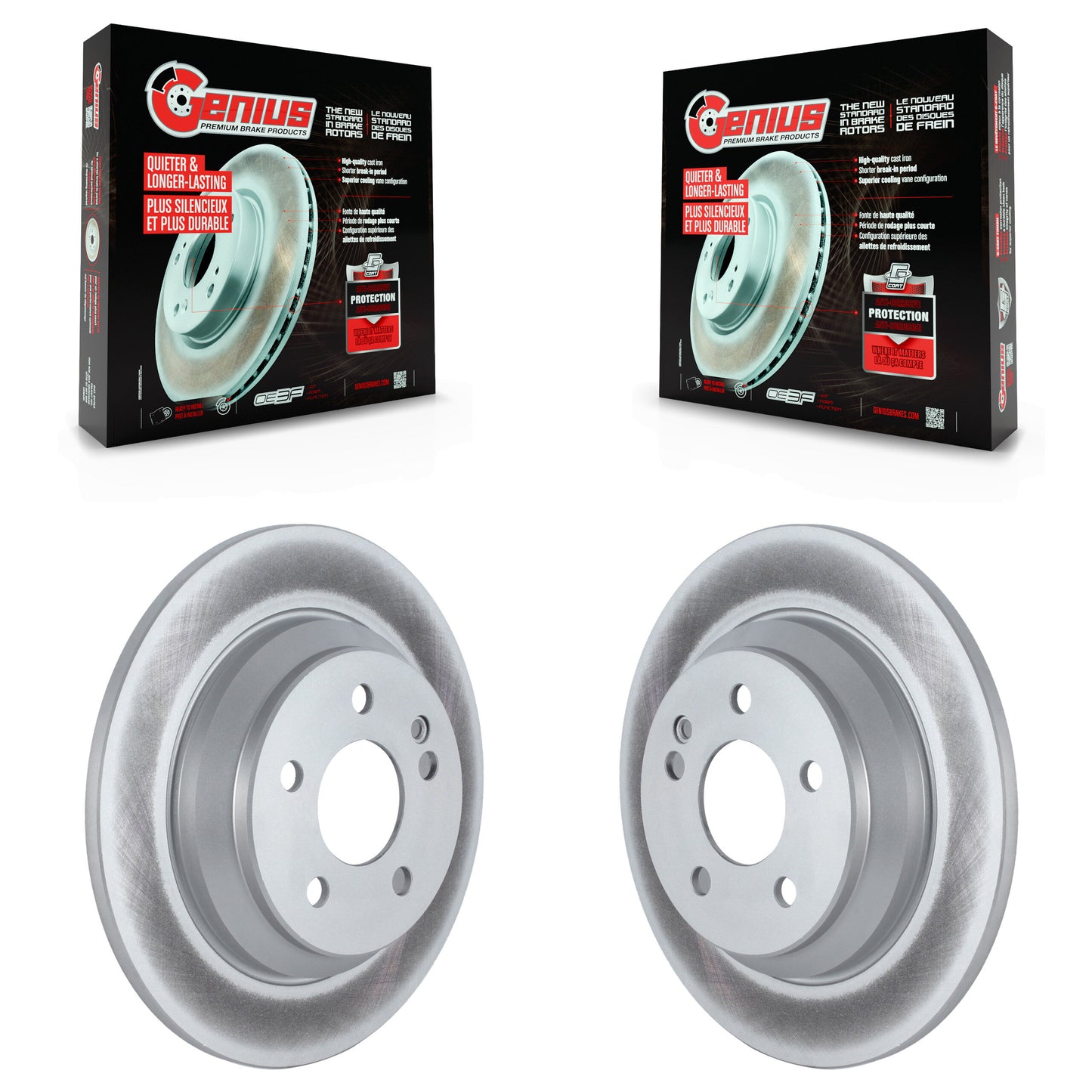 [Arrière] Kit de disque (revêtu) de frein pour 2016-2021 Mercedes-Benz Metris KG-101643