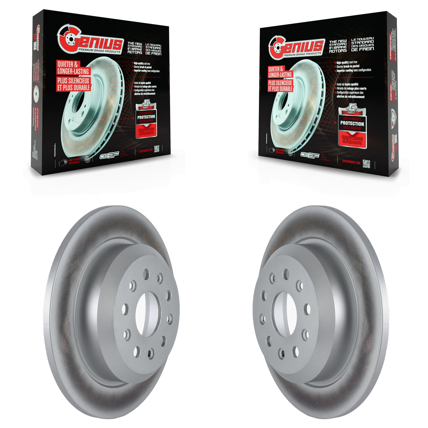 [Arrière] Kit de disque (revêtu) de frein pour 2018-2022 Jeep Wrangler avec Heavy Duty Brakes Code BR2 & BR6 KG-101661