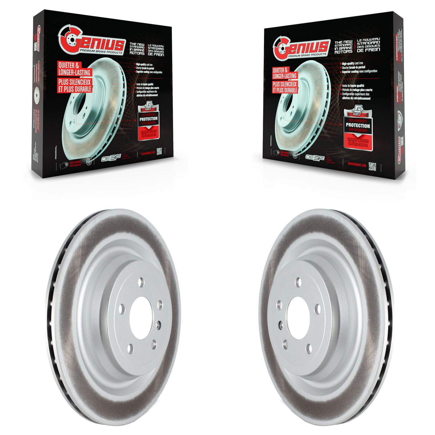 [Arrière] Kit de disque (revêtu) de frein pour Mercedes-Benz GLS450 GL450 GLS550 GL350 GL550 ML400 ML250 ML63 AMG GLS350d KG-101662