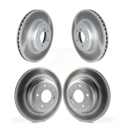 [Avant + Arrière] Kit de disque (revêtu) de frein pour 2012 BMW 335i Convertible Coupe avec Blue Painted Calipers KG-101675