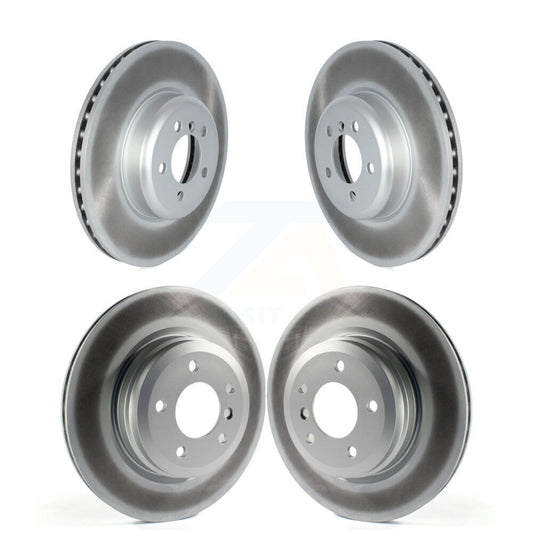 [Avant + Arrière] Kit de disque (revêtu) de frein pour 2012 BMW 335i Convertible Coupe avec Blue Painted Calipers KG-101675