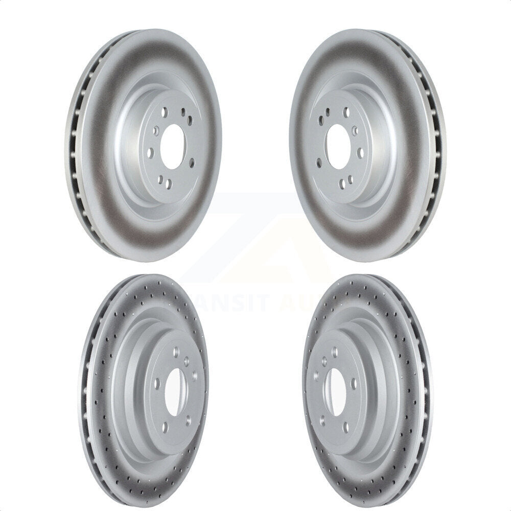 [Avant + Arrière] Kit de disque (revêtu) de frein pour 2016-2017 Mercedes-Benz GLE400 avec AMG Package KG-101691 par Genius