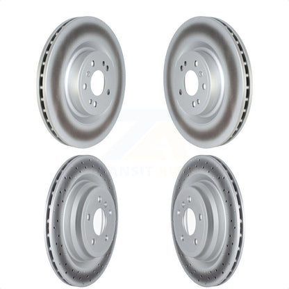 [Avant + Arrière] Kit de disque (revêtu) de frein pour 2016-2017 Mercedes-Benz GLE400 avec AMG Package KG-101691 par Genius